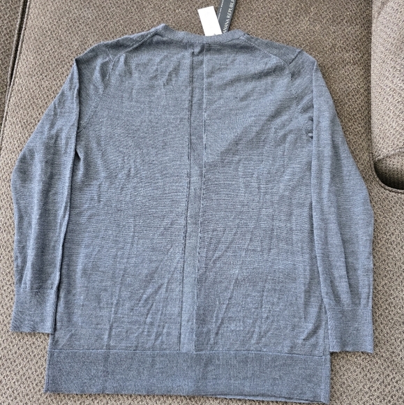 Banana Republic Merino Wool Sweater Cardigan Men Sz M Gray Long Sleeve ButtonUp - Picture 11 of 12